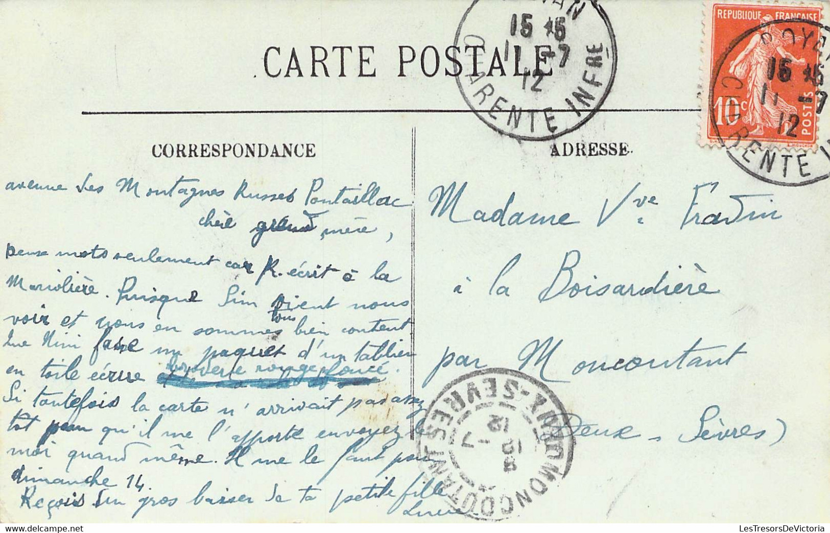 CPA Thèmes - Folklore - Type De Marin - L.L. - Oblitérée 11 Juillet 1912 Charente Inférieure - Chapeau - Bateau - Costumes