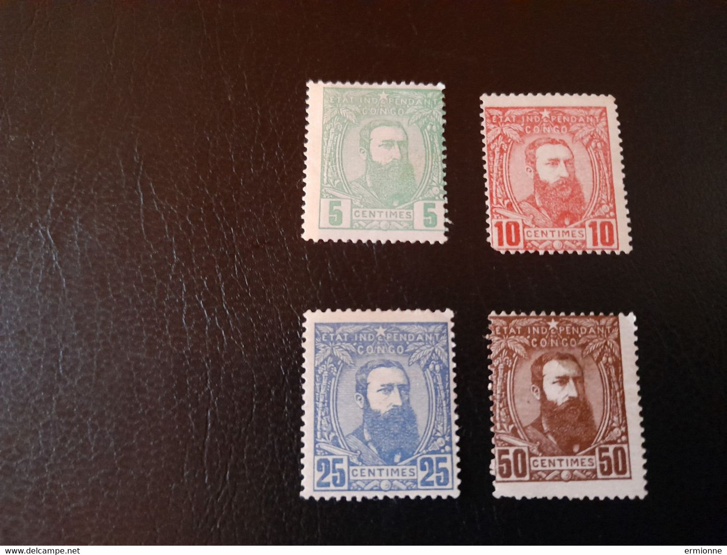 Timbres  Etat Indépendant Du Congo 1886 Léopold 2 De Trois-quarts à Droite - 1884-1894