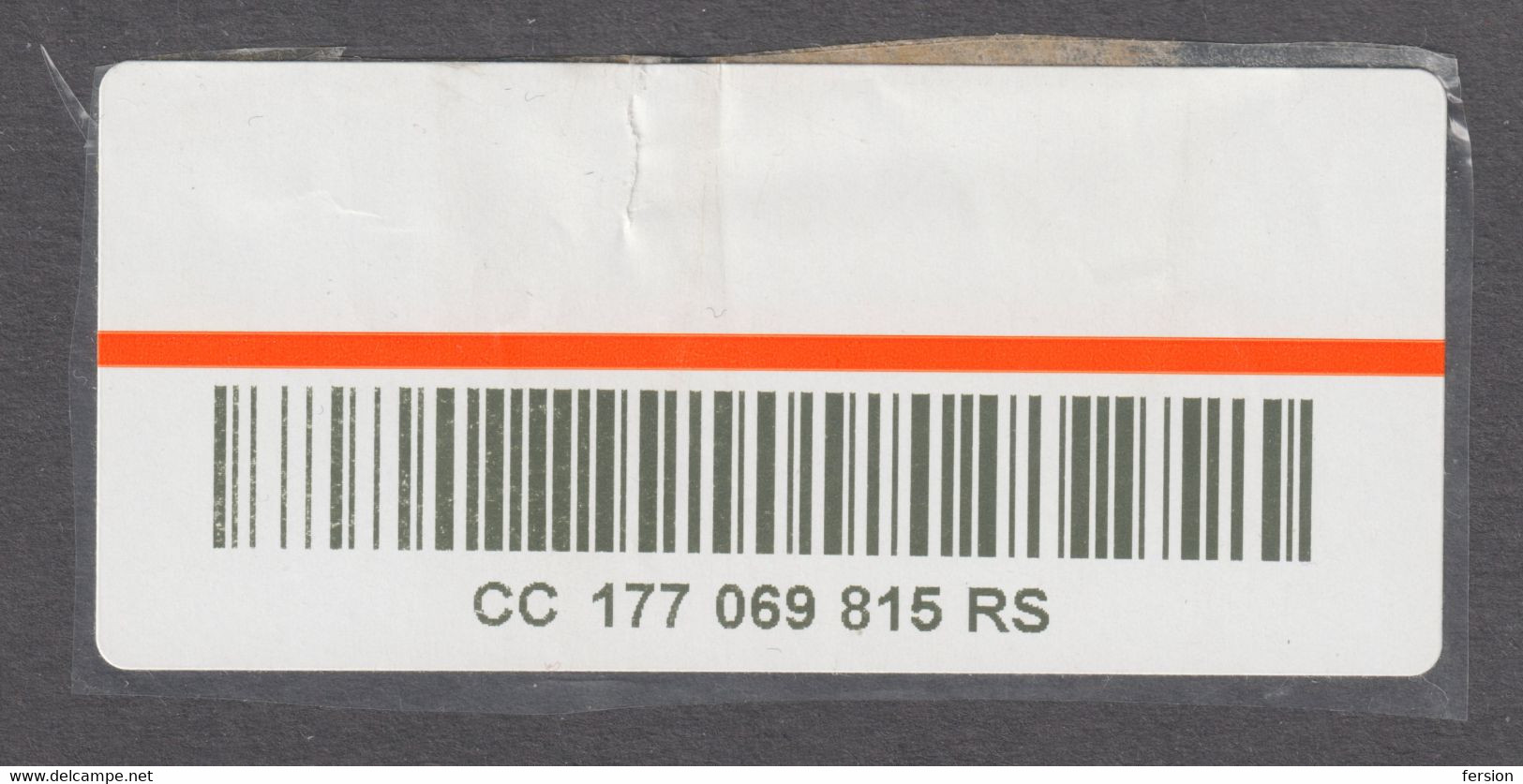 Registered Label CC Type / Packet Parcel - Self Adhesive Postal LABEL VIGNETTE 2020 Serbia - Used / Damage - Poste