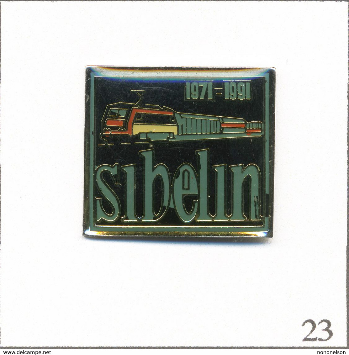 Pin's Transport - SNCF / 20è Anniversaire (1971-91) De La Gare De Triage De Sibelin (69). Est. Jep. Epoxy. T903-23 - Transports