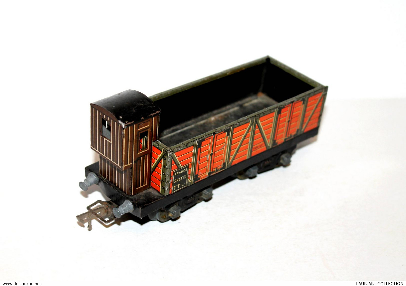 JEP - ANCIEN WAGON MARCHANDISE FRANCE SNCF PLATEFORME + GUERIT, A BOGIES ECH:O/0 - MODELISME FERROVIAIRE (1712.39) - Güterwaggons