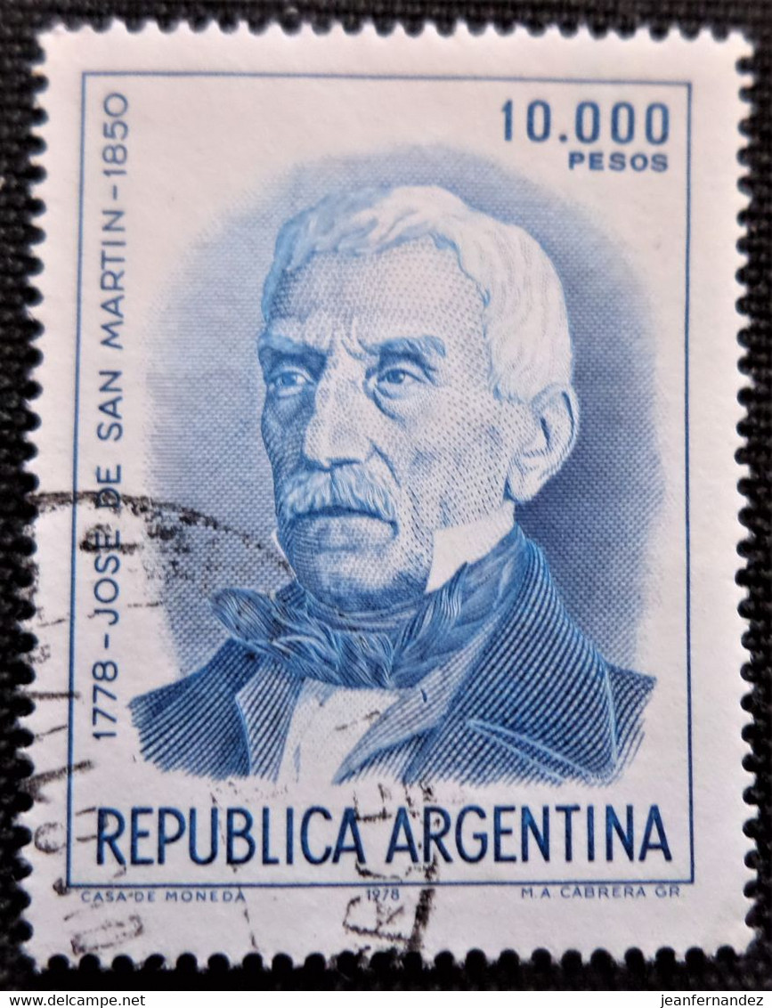 Timbre D'Argentine 1981 General Jose De San Martin  Stampworld N° 1527 - Used Stamps