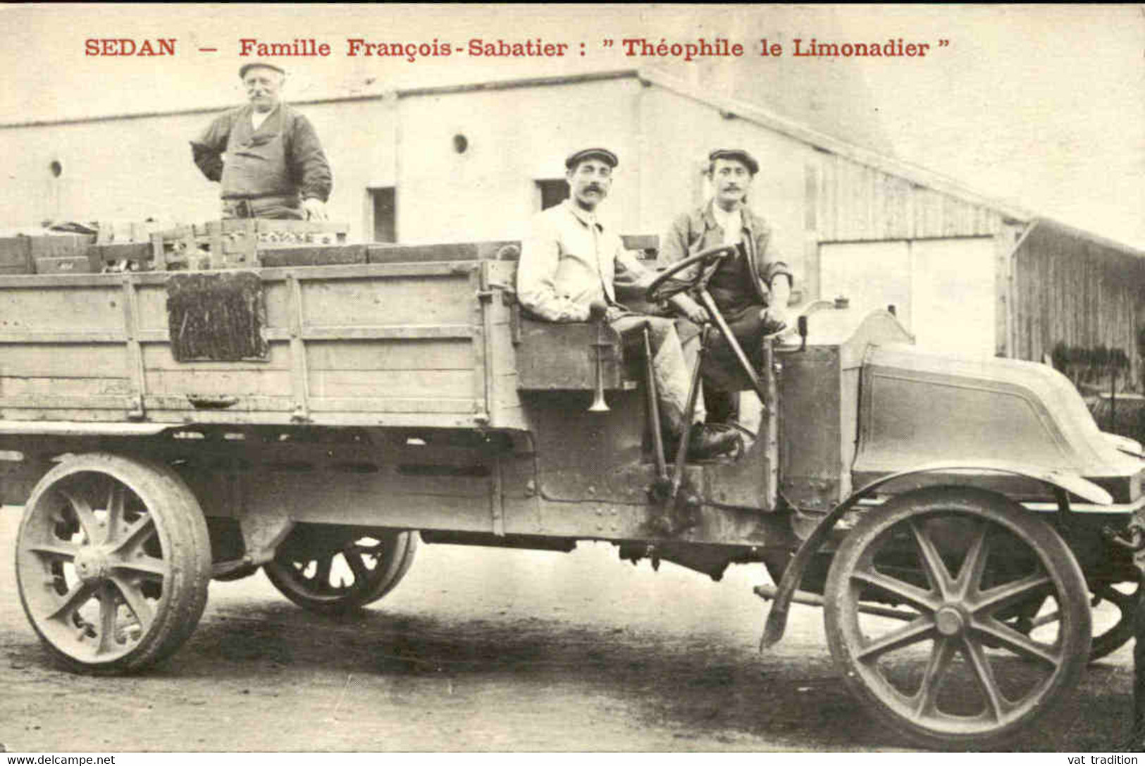 COMMERCE  - Carte Postale D'un Marchand Ambulant - Théophile Le Limonadier à Sedan - Tirée à 200 Ex - L 136663 - Shopkeepers