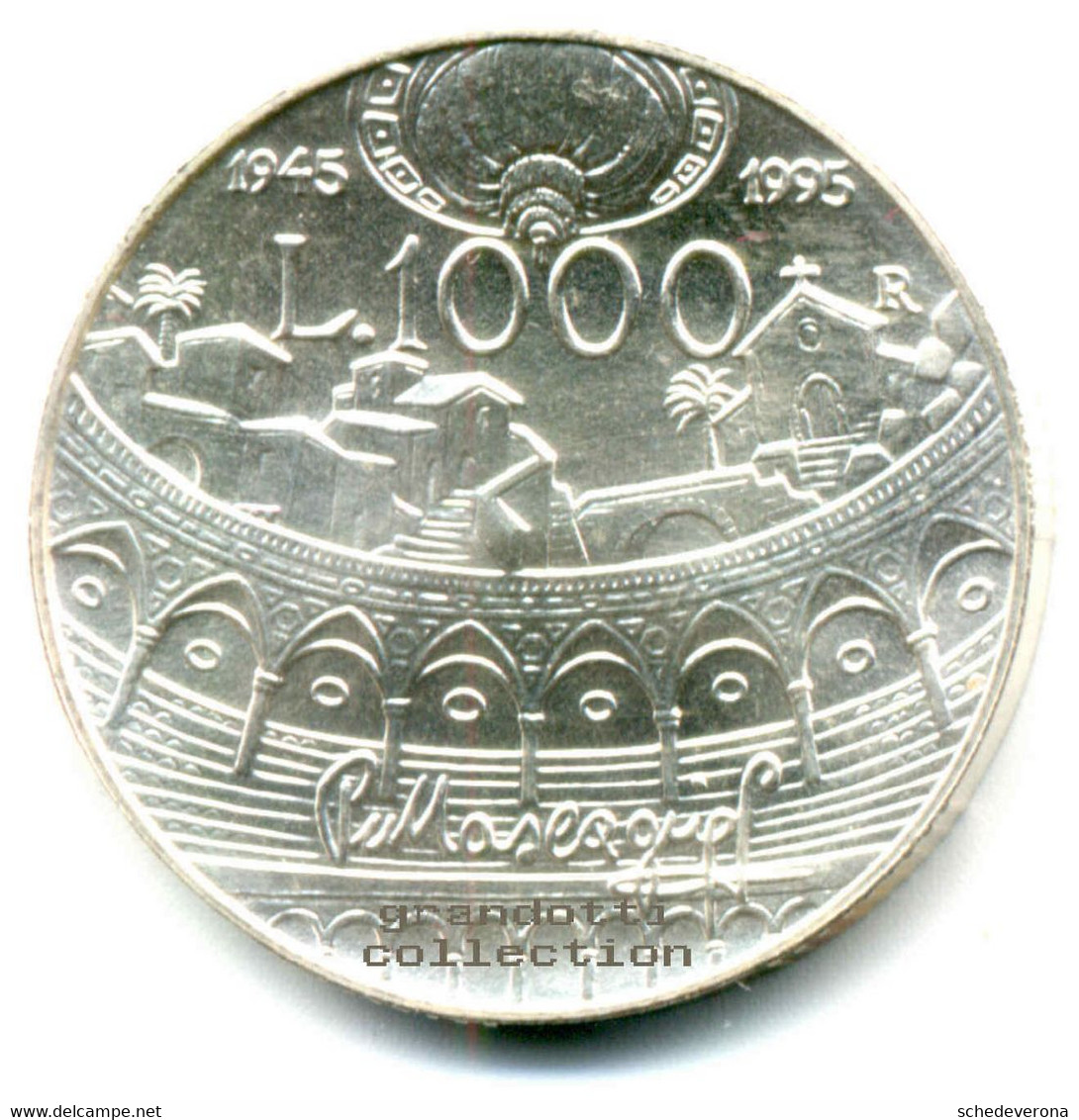 PIETRO MASCAGNI 1000 LIRE 1995 REPUBBLICA ITALIANA ARGENTO ZECCA FDC - 1 000 Lire