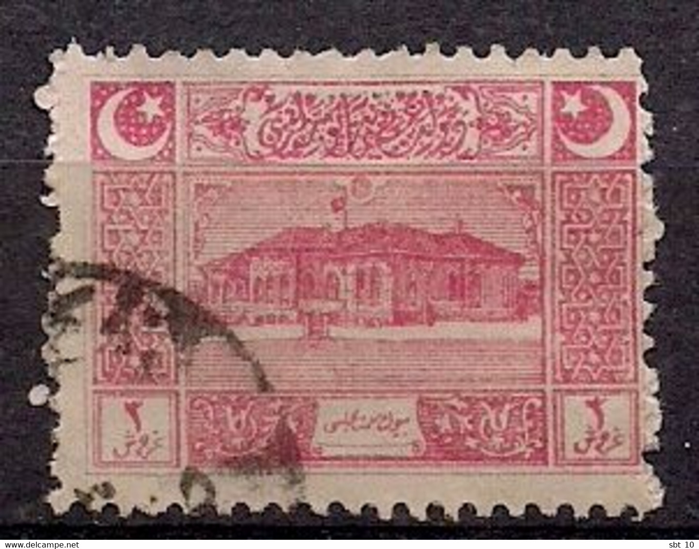 Turkey In Asia 1922 - First Parliament House Ankara Scott#103 - Used - 1920-21 Anatolië