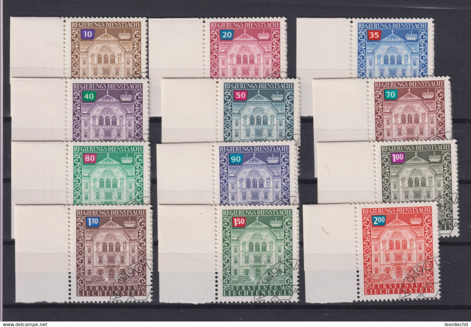 Liechtenstein Dienstmarken Lot °  Briefmarken Gestempelt /  Stamps Stamped /  Timbres Oblitérés - Sammlungen