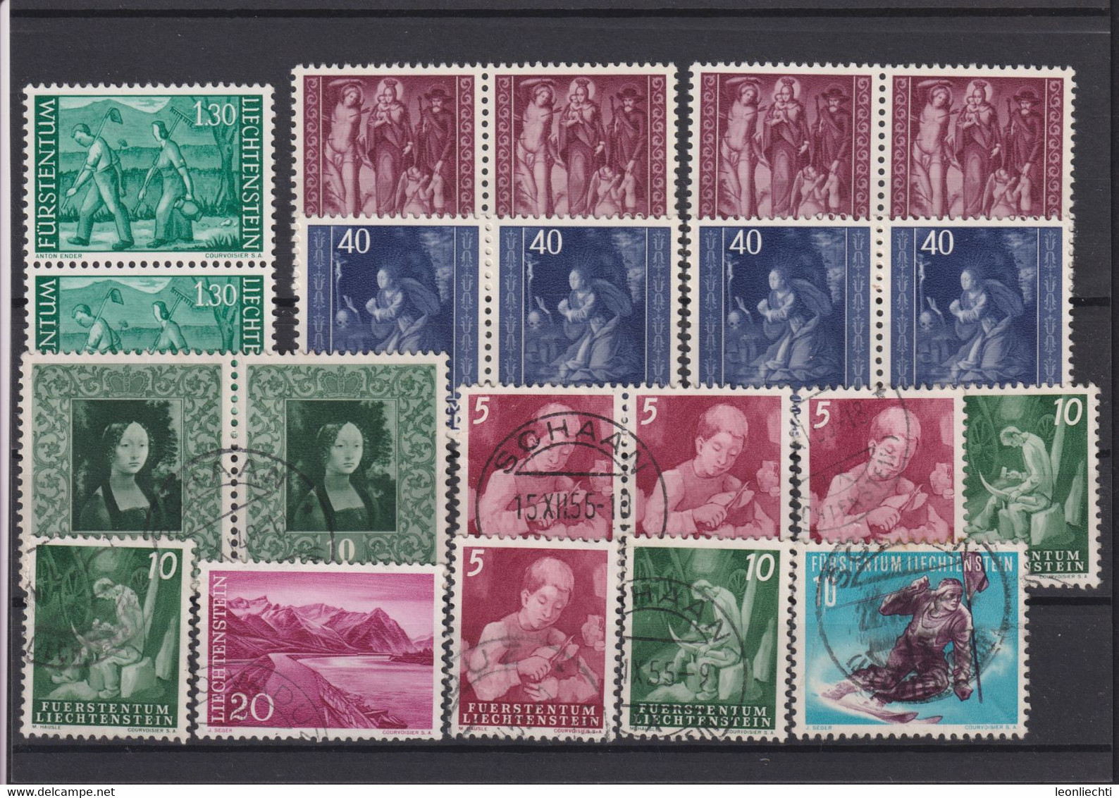 Liechtenstein Lot °  Briefmarken Gestempelt /  Stamps Stamped /  Timbres Oblitérés - Verzamelingen