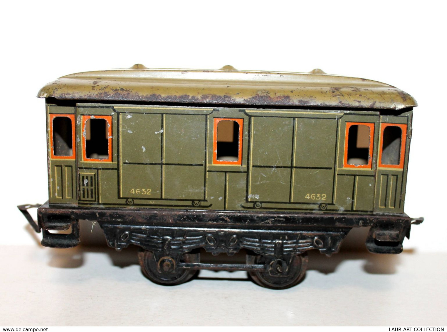 JEP J De P, ANCIEN WAGON MARCHANDISE BAGAGE N°4632 A ESSIEUX TRAIN MINIATURE O/0 - MODELISME FERROVIAIRE (1712.41) - Wagons Marchandises