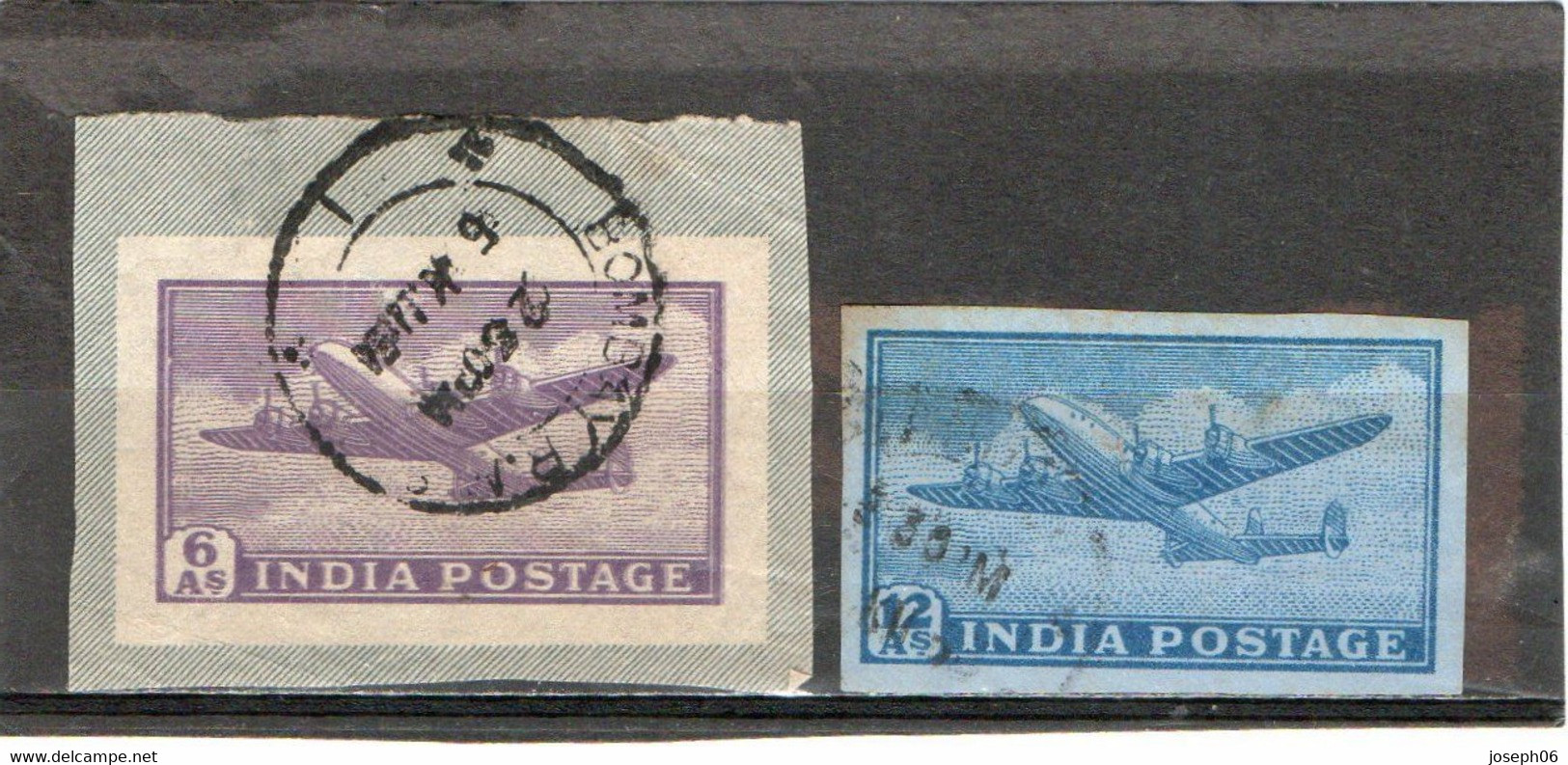 INDE   1948  Entiers Postaux  Poste Aérienne  Y.T. N° Type  2  Oblitéré - Ohne Zuordnung