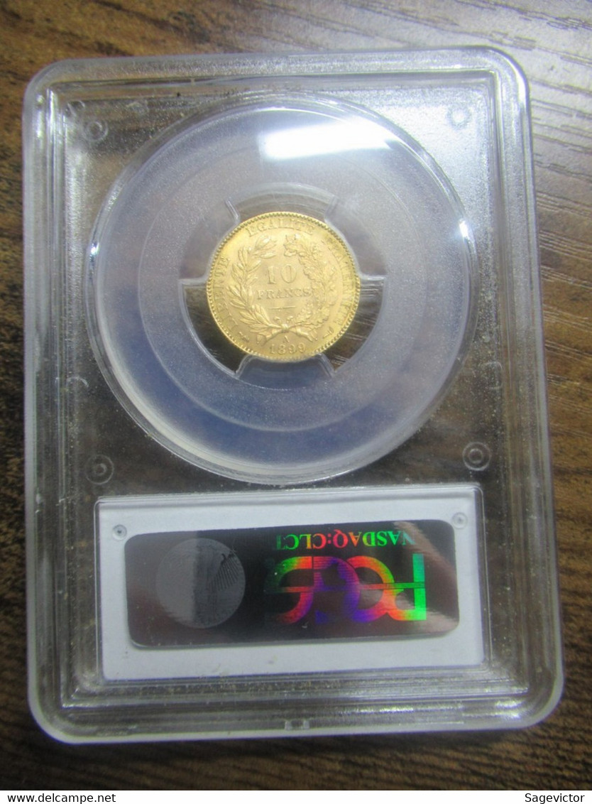 10 Francs Or 1899A MS 63  NGC - 10 Francs (oro)