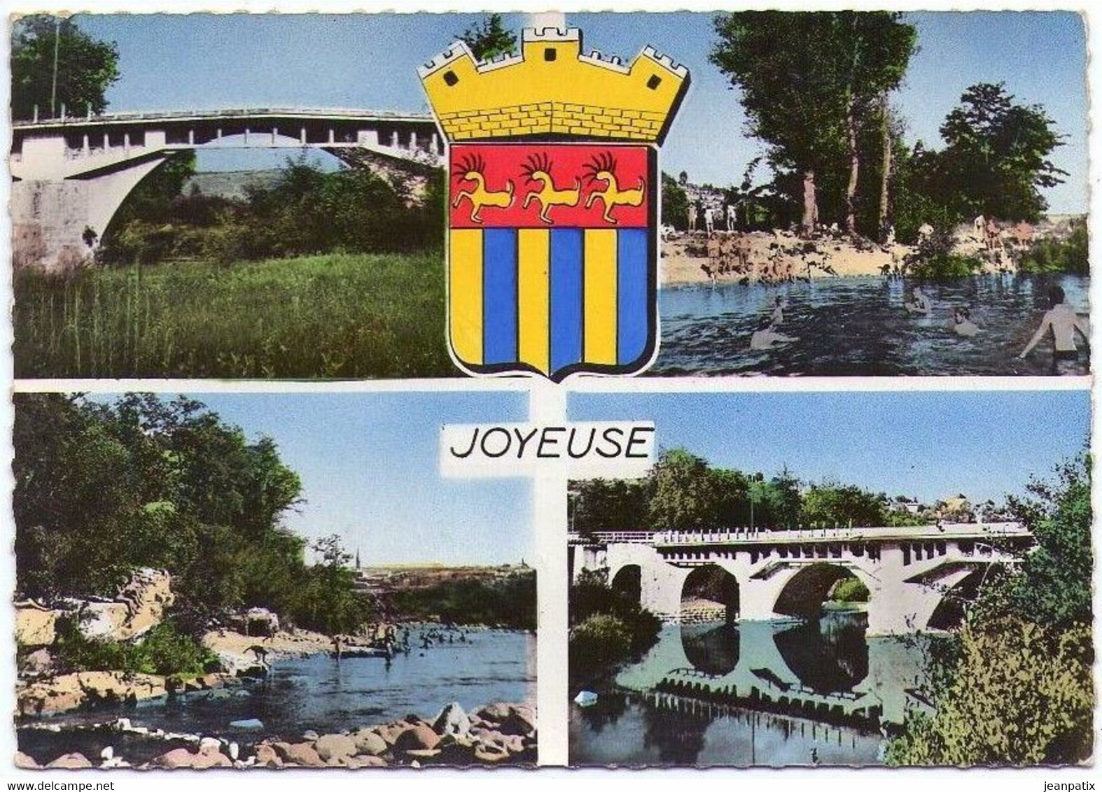 JOYEUSE (Ardèche) - Ancien Pont Et Plage Du Petit Rocher - Joyeuse