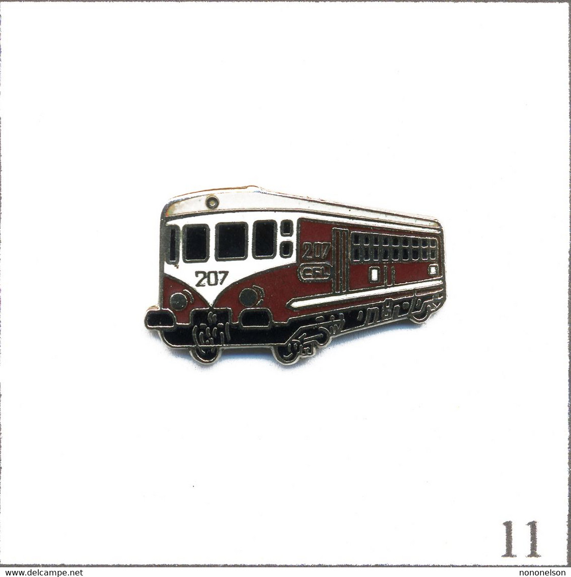 Pin's Transport - Train Luxembourgeois / Automoteur Bicaisse Westwaggon 207 (1956). Est. Deha Diffusion. EGF. T905-11 - Transports