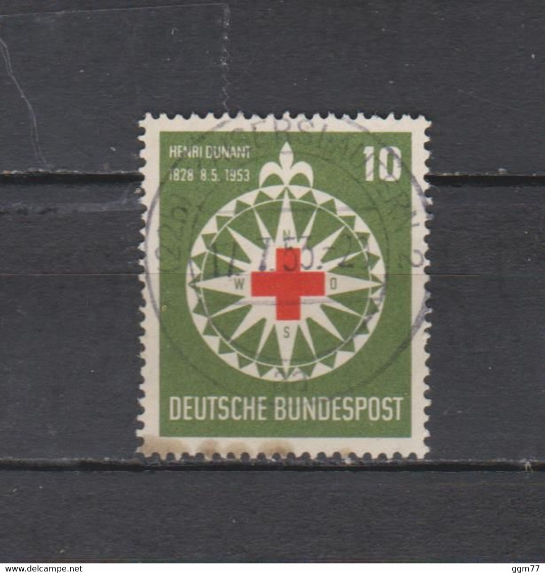 N° 60 TIMBRE ALLEMAGNE RFA OBLITERE DE 1953   Cote : 10 € - Gebraucht