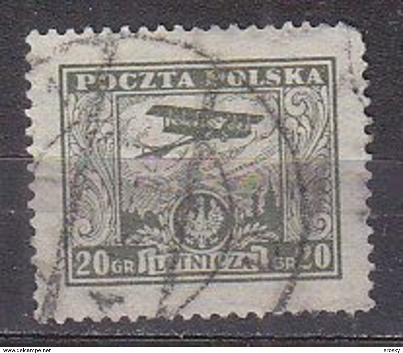 R3762 - POLOGNE POLAND AERIENNE Yv N°7 - Oblitérés