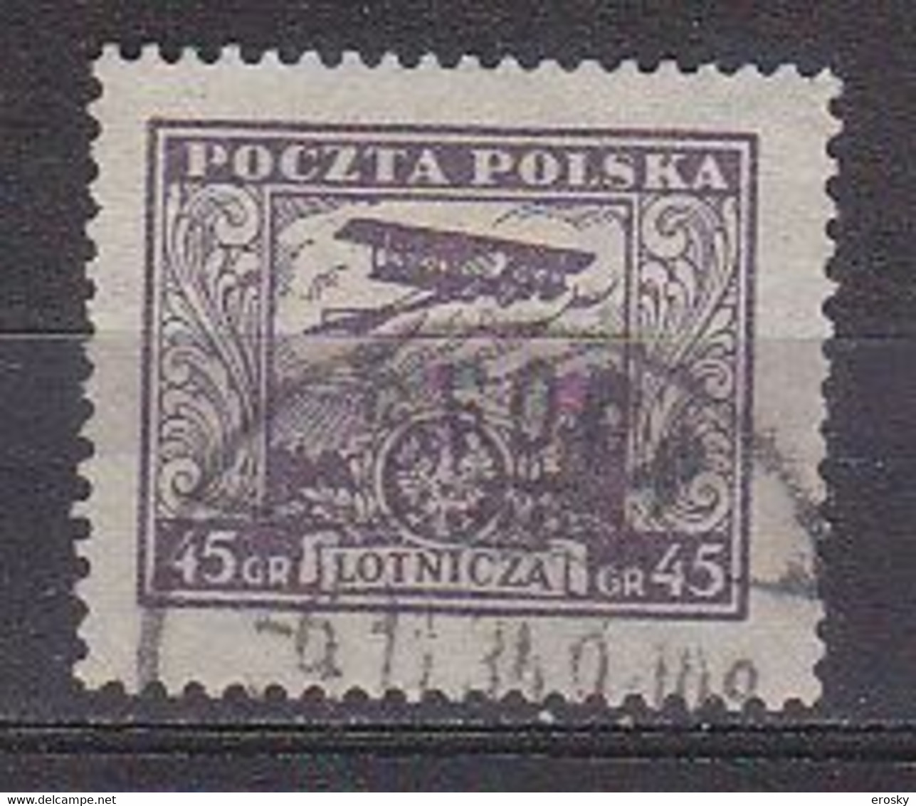 R3764 - POLOGNE POLAND AERIENNE Yv N°9 - Oblitérés