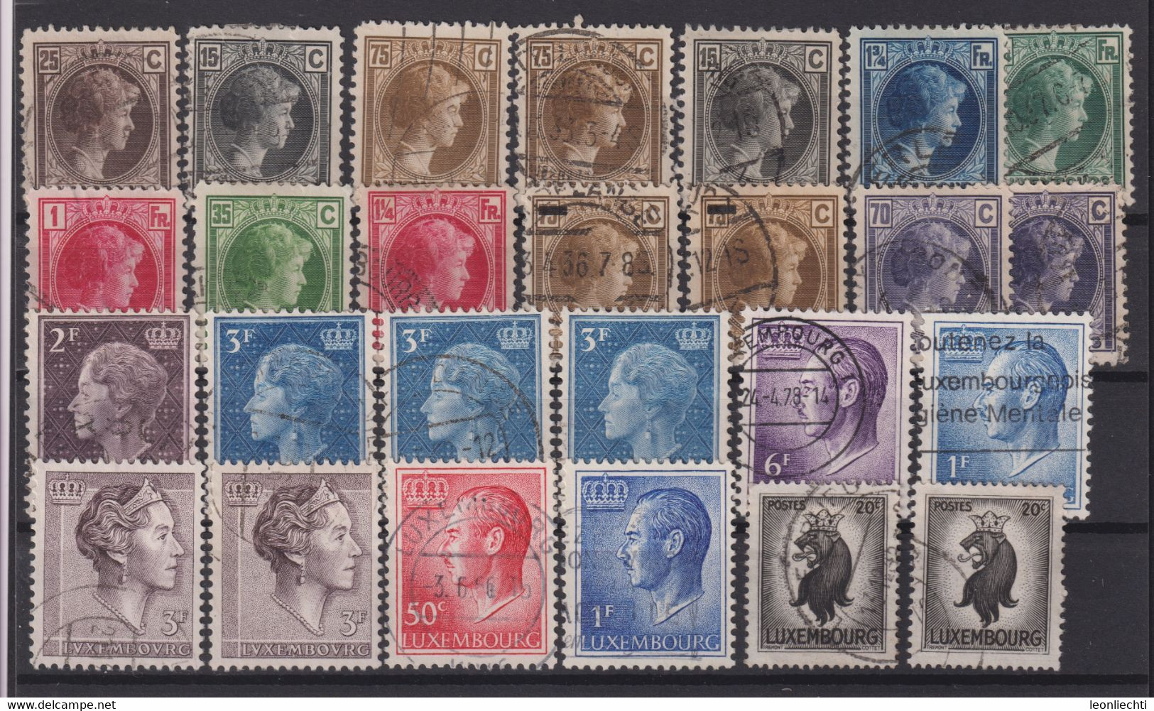 Luxemburg Lot °  Briefmarken Gestempelt / Stamps Stamped / Timbres Oblitérés - Collections