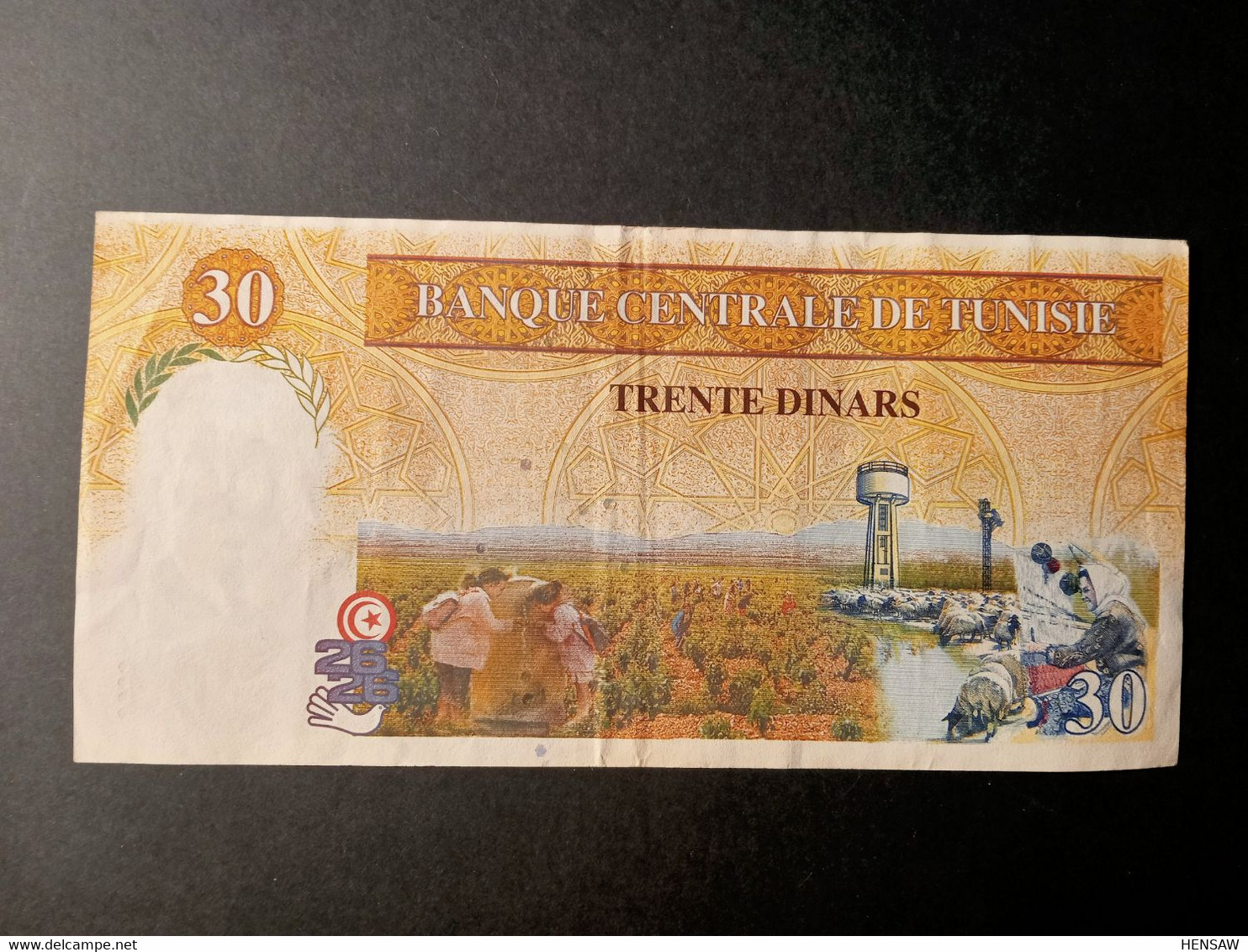 TUNISIA 30 DINARS P 35 1997 USED USADO XF - Tunisie