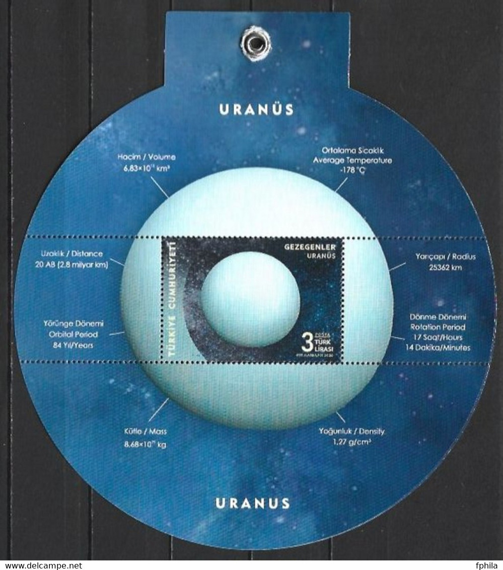 2020 TURKEY THE PLANETS BOOKLET MNH **