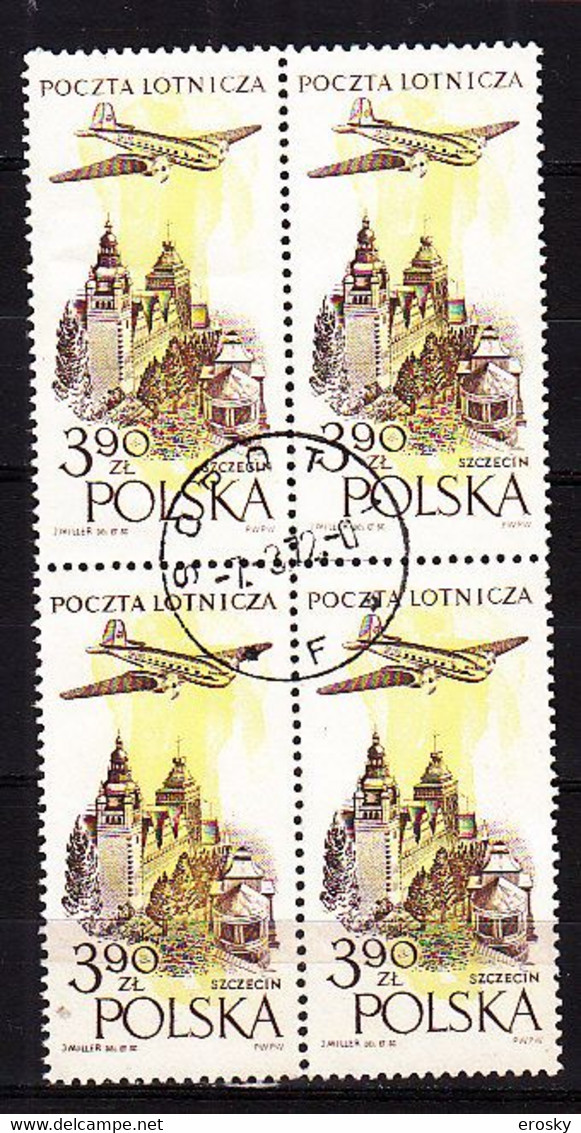 R3800 - POLOGNE POLAND AERIENNE Yv N°44 BLOC - Used Stamps