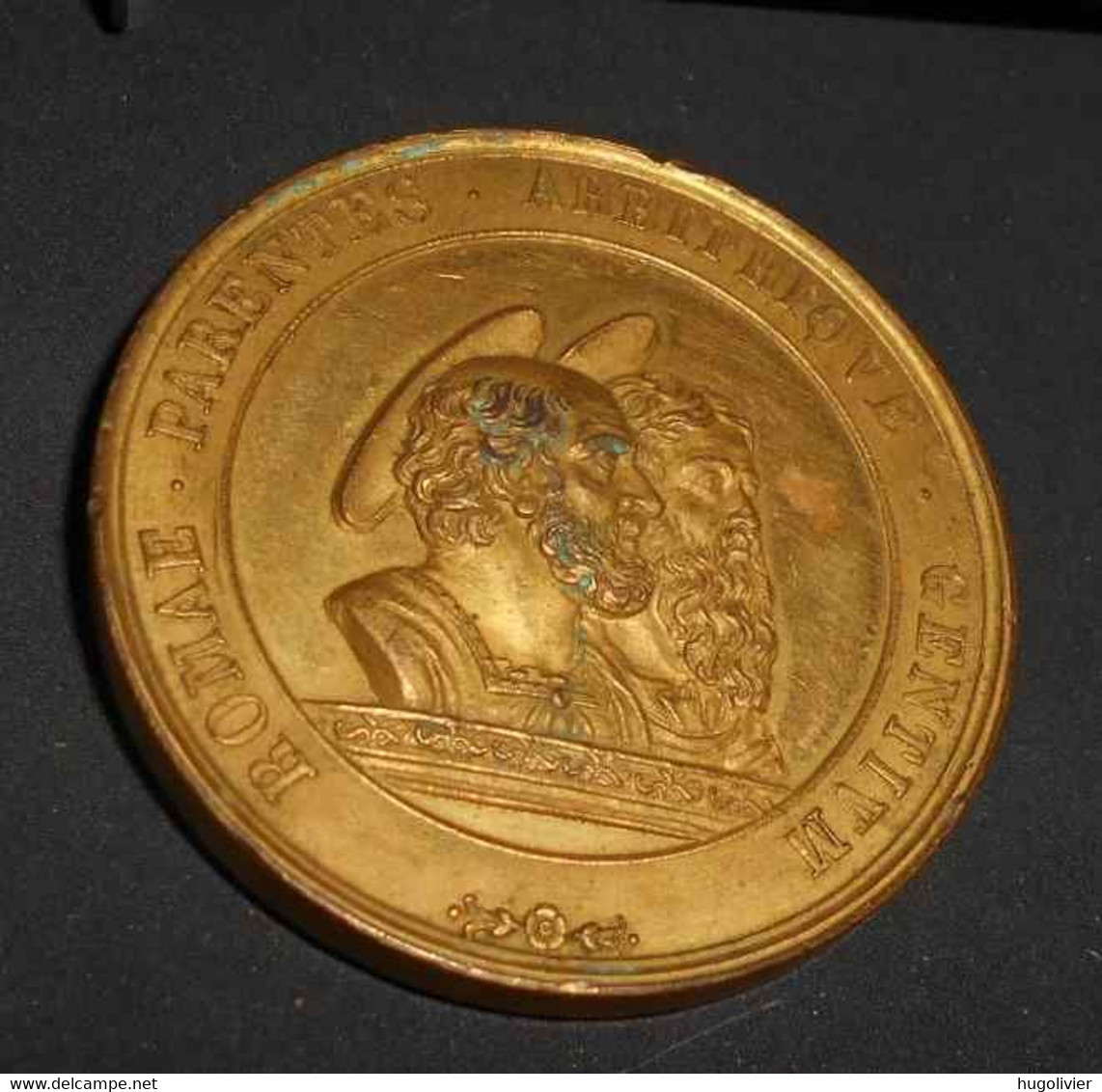 1845 Médaille Pie IX (pape Ayant Condamné La Franc-Maçonnerie) Romae Parentes Arbitrique Gentium Vatican - Antes De 1871