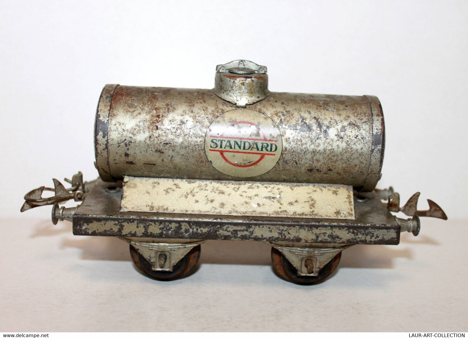 HORNBY MECCANO - RARE! WAGON CITERNE "STANDARD" A ESSIEUX, ECH:O MINIATURE TRAIN - MODELISME FERROVIAIRE (1712.46) - Wagons Marchandises