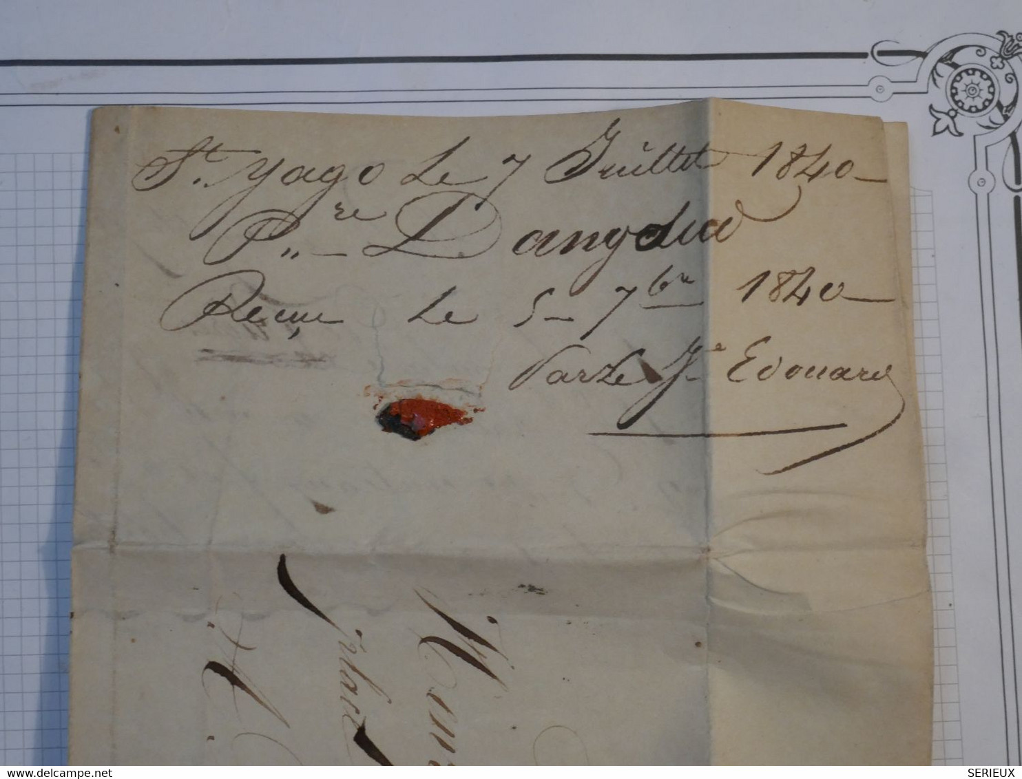 BK 17 CUBA OUTRE MER    BELLE LETTRE RARE 1840 ST YAGO  A BORDEAUX FRANCE  . PAUILLAC   ++ AFFRANCH.  PLAISANT - Vorphilatelie