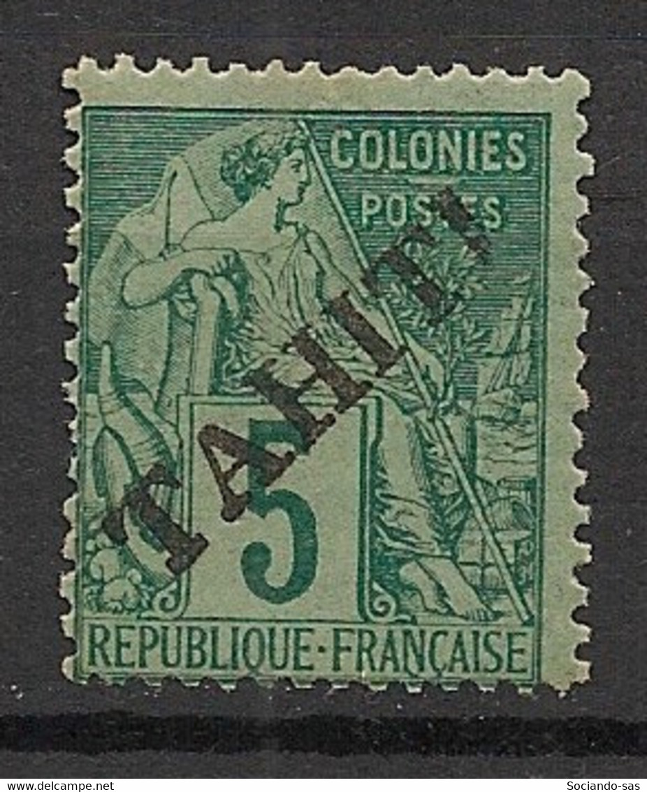 TAHITI - 1893 - N°Yv. 10 - Type Alphée Dubois 5c Vert - Neuf * / MH VF - Ongebruikt