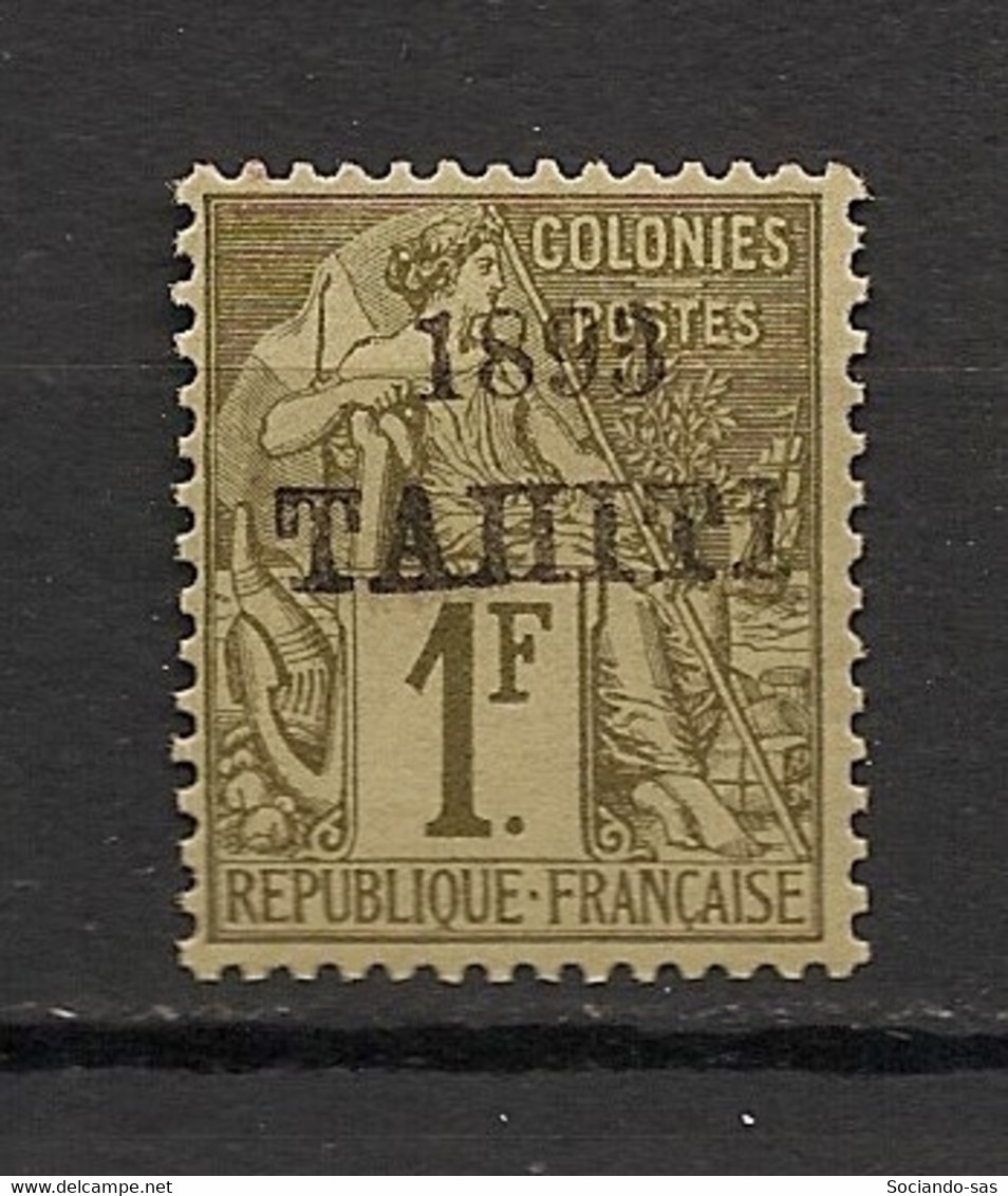 TAHITI - 1893 - N°Yv. 30 - Type Alphée Dubois 1f Olive - Neuf * / MH VF - Ongebruikt