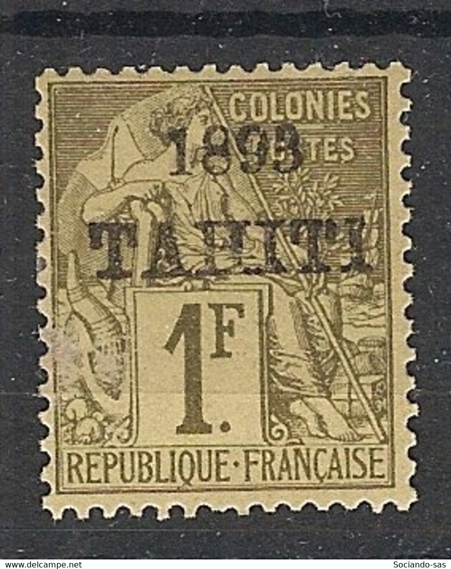 TAHITI - 1893 - N°Yv. 30 - Type Alphée Dubois 1f Olive - Neuf * / MH VF - Unused Stamps