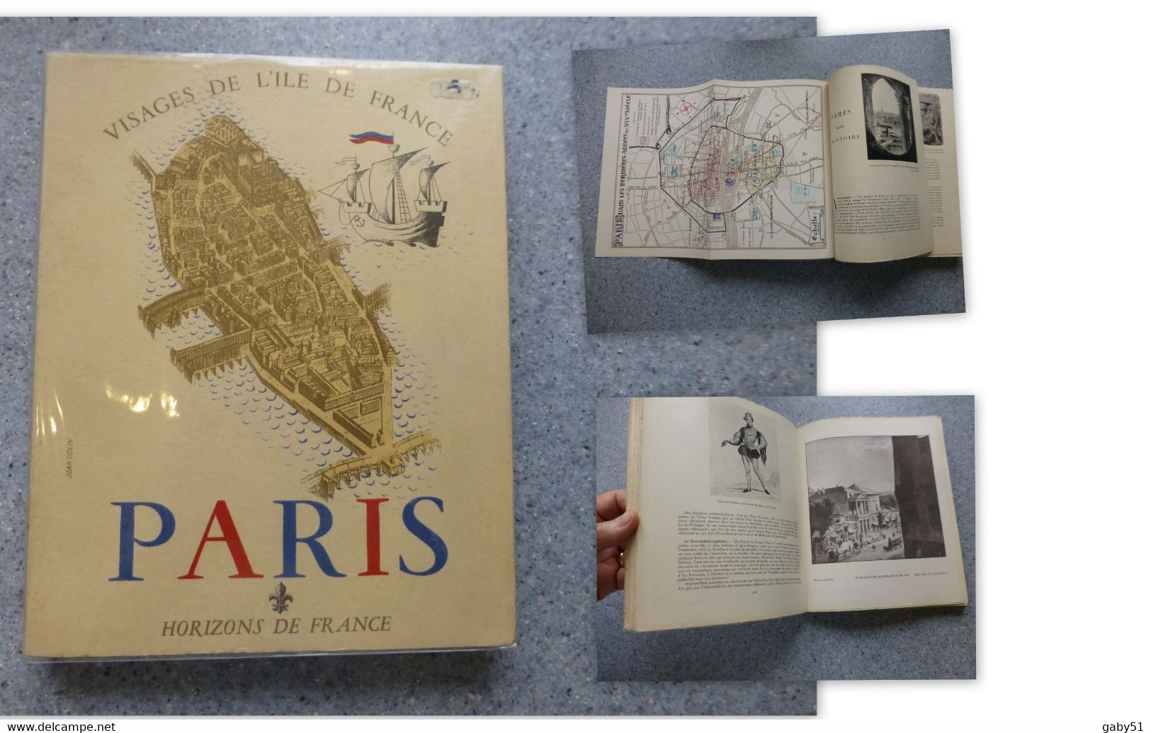 PARIS Visages De L'Ile De France, 1946,beau Livre Avec Planche Hors Texte  ; L 16 - 1901-1940