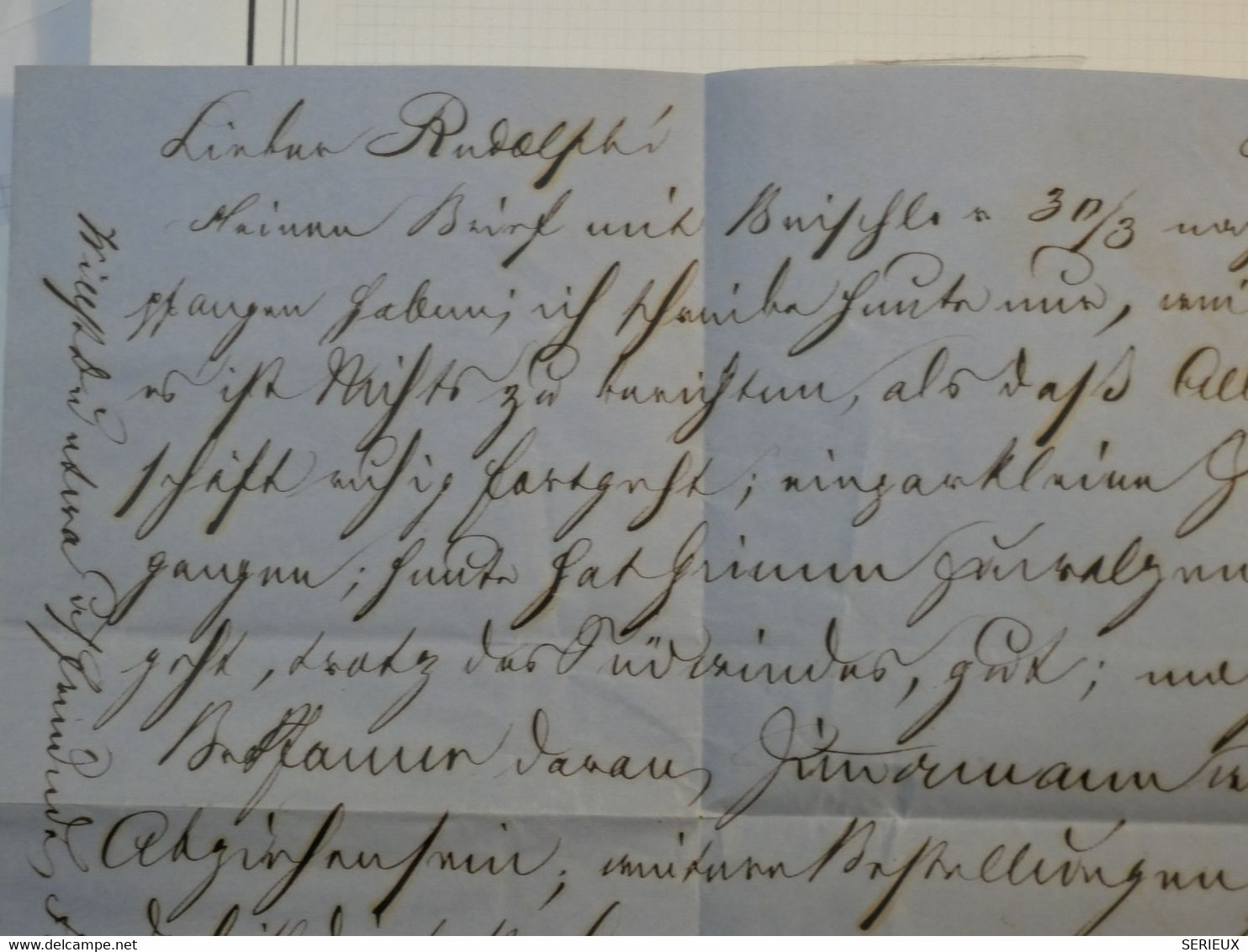 BK17 SACSHEN ALLEMAGNE  BELLE LETTRE  RRR 1860  BAUTZEN A BERLIN    +3X N°7 ++ AFFRANCH. INTERESSANT++ - Sachsen