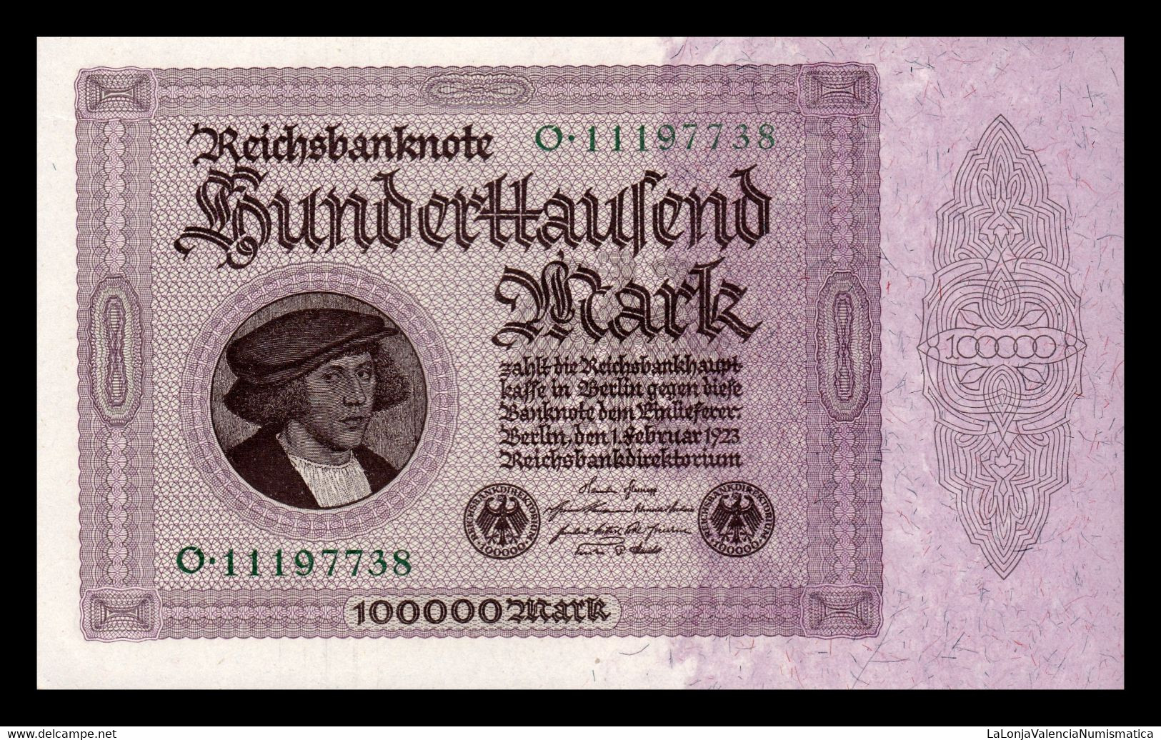 Alemania Germany 100000 Mark 1923 Pick 83a SC UNC - 100000 Mark