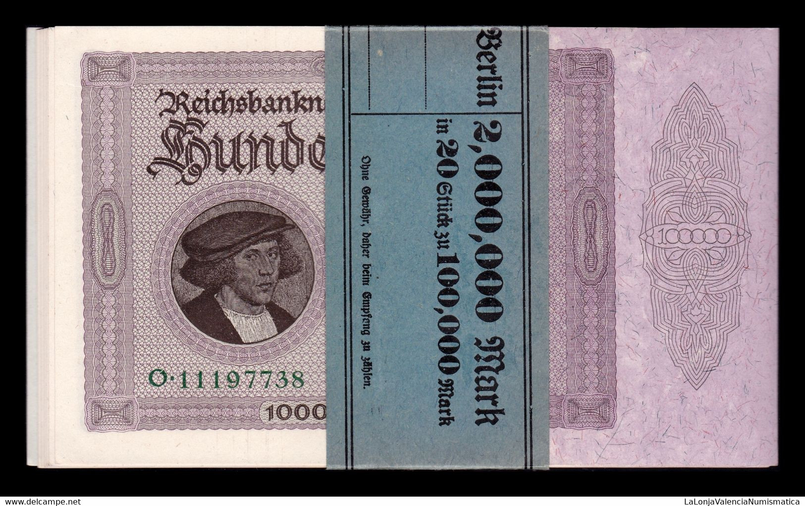 Alemania Germany 100000 Mark 1923 Pick 83a SC UNC - 100000 Mark