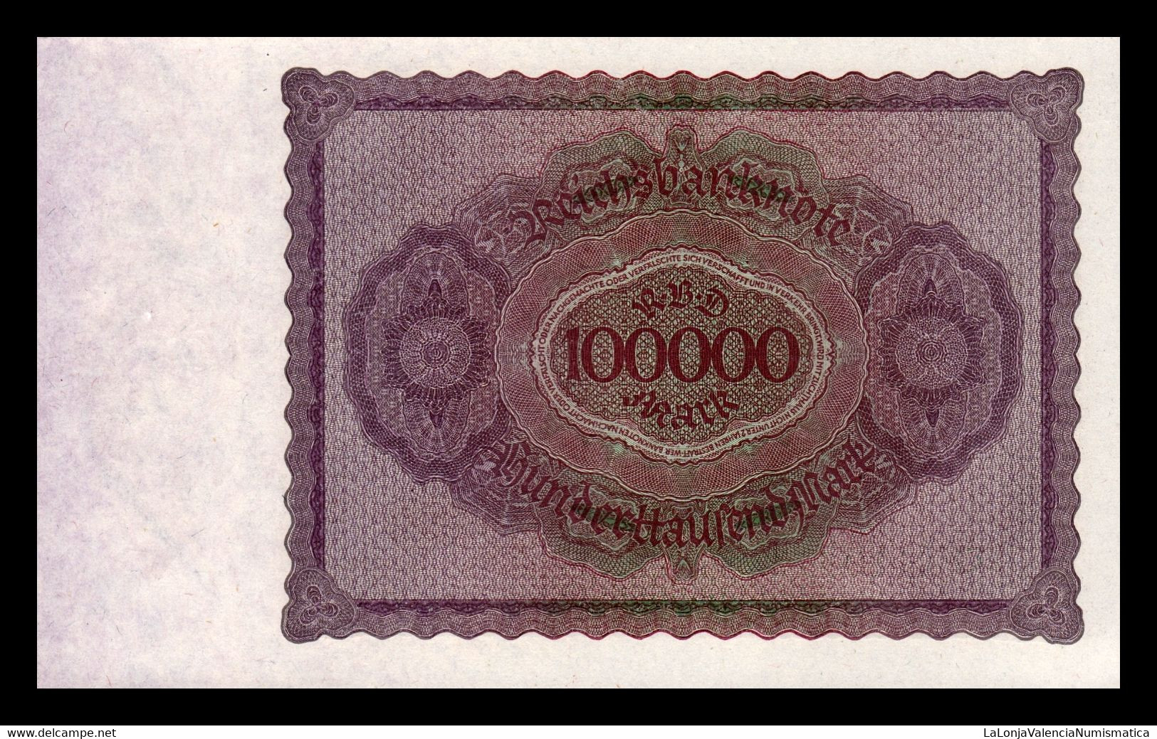 Alemania Germany Lot 10 Banknotes 100000 Mark 1923 Pick 83a SC UNC - 100.000 Mark