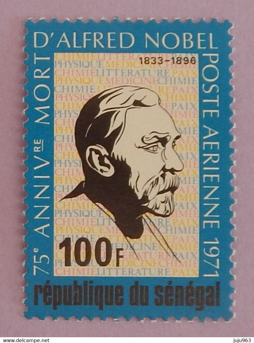 SENEGAL YT PA 109 NEUF**MNH " ALFRED NOBEL" ANNÉE 1971 - Sénégal (1960-...)