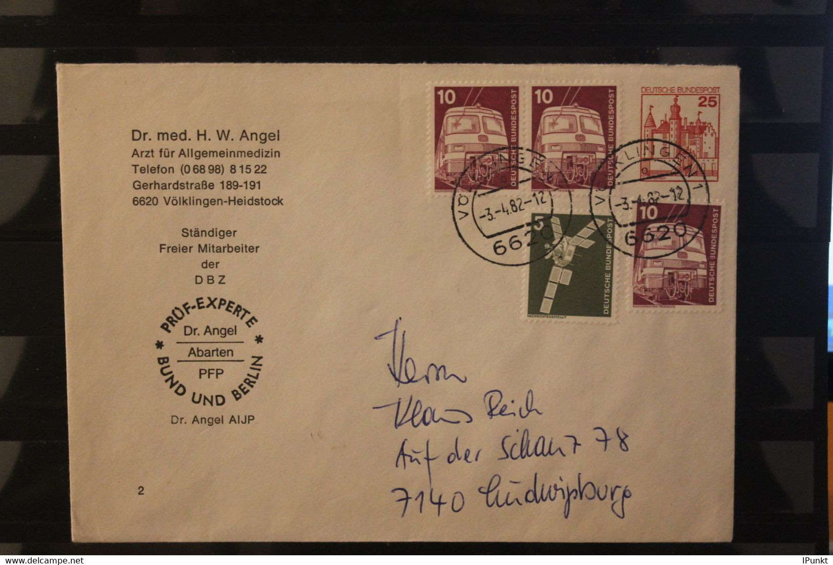 Deutschland 1982; GS Burgen Und Schlösser, 25 Pf- - Privé Briefomslagen - Gebruikt