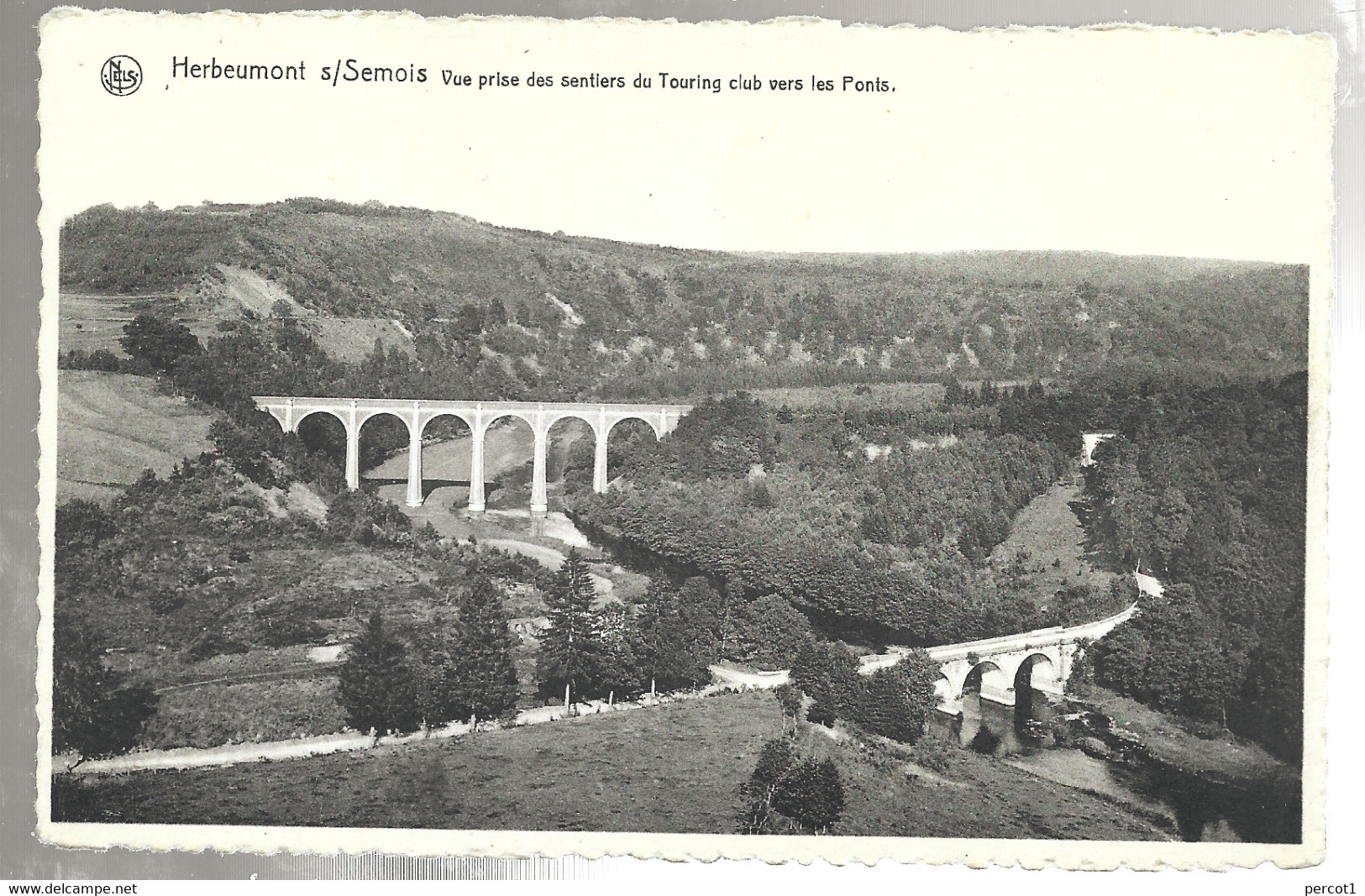 JM02.02 / CPA / HERBEUMONT S/SEMOIS - VUE VERS LES PONTS - Herbeumont