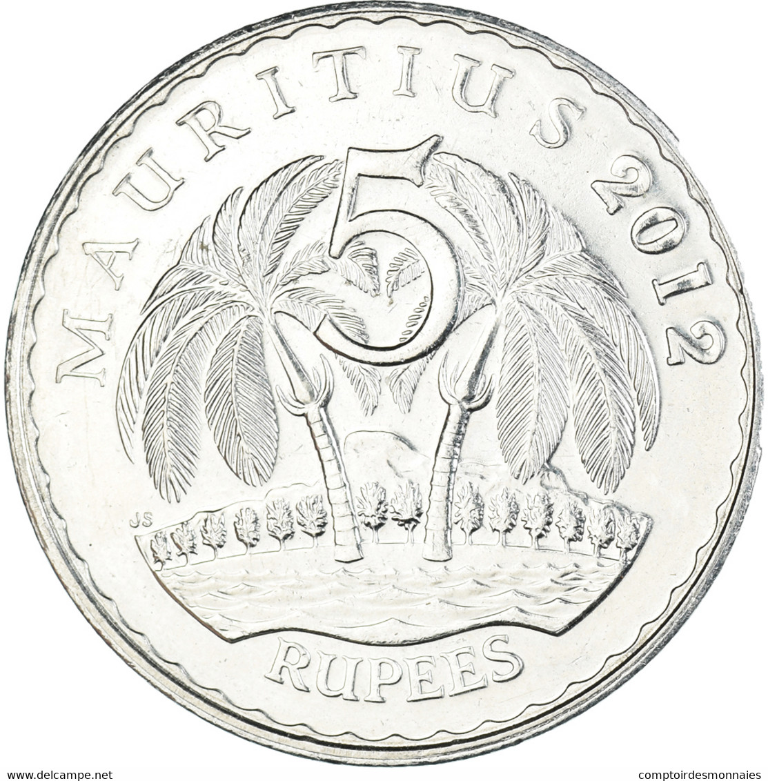 Monnaie, Maurice, 5 Rupees, 2012 - Maurice