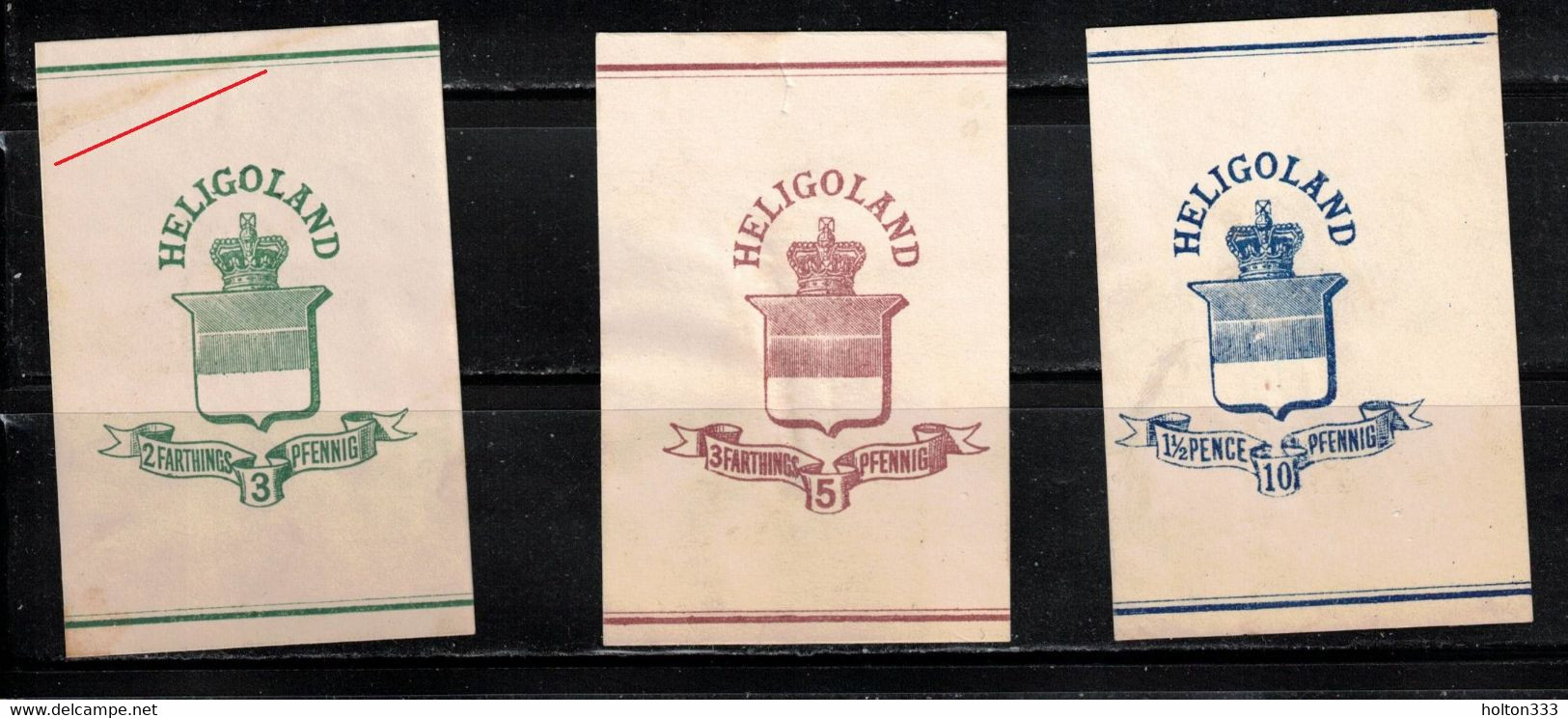 HELIGOLAND Scott # ??? MH - Cut Squares? Wrappers? - Heligoland (1867-1890)