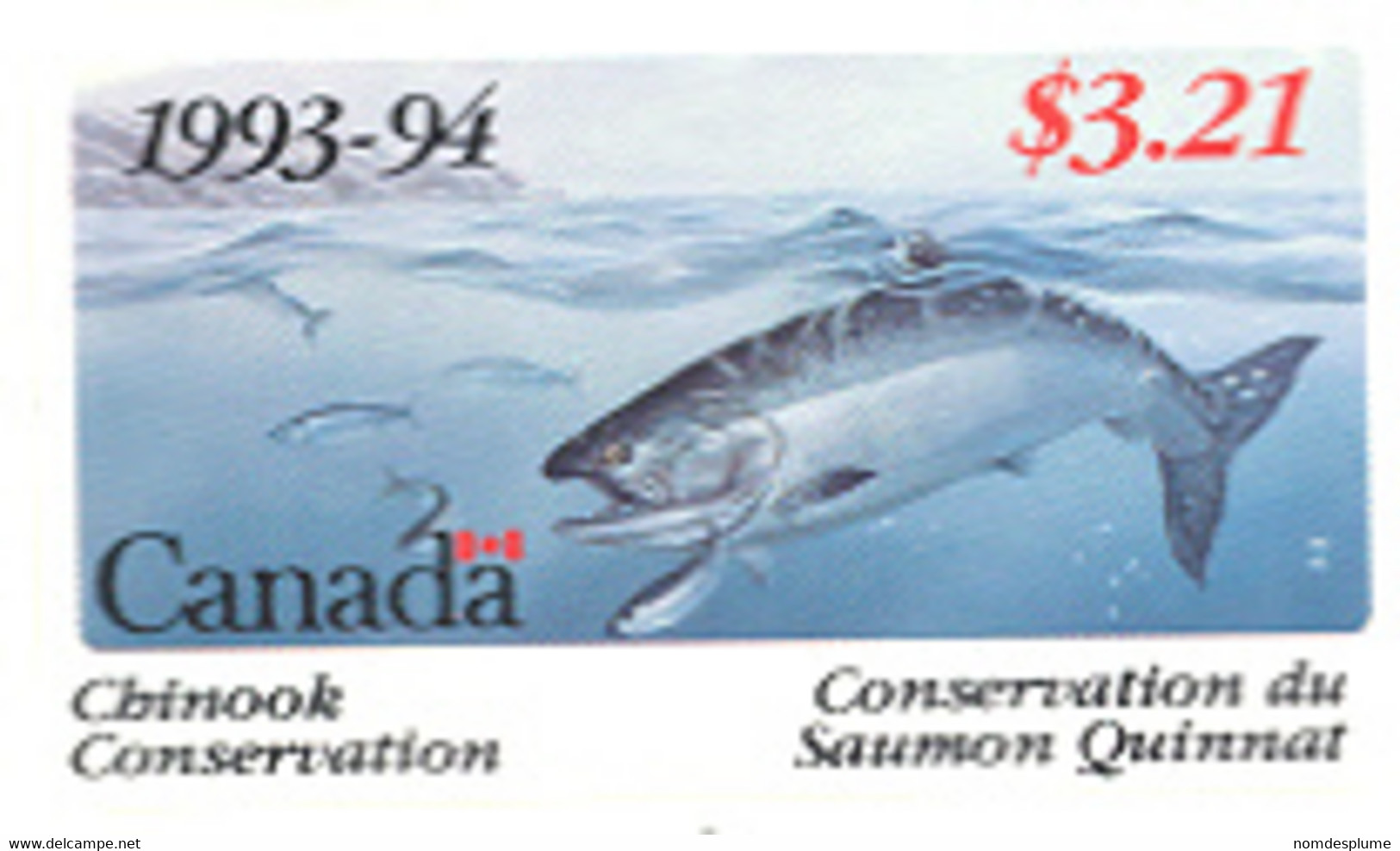 230) BC Wildlife Salmon Conservation Fishing Licence BCF5 1993 - Brieven En Documenten