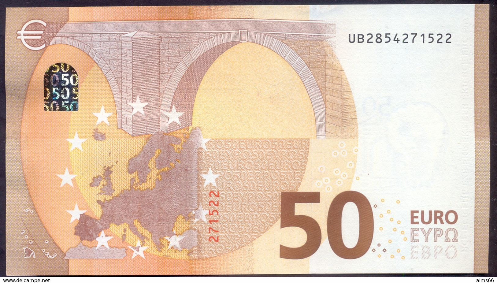 EuronotesK FREE SHIPPING 50 Euro 2017 UNC < UB >< U038 > France - Lagarde - 50 Euro