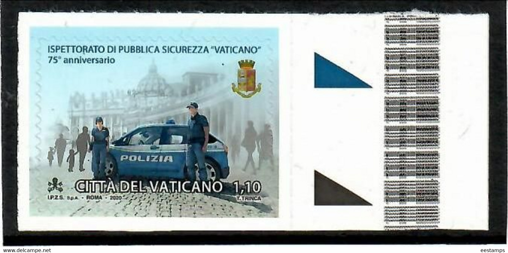 Vatican 2020 . Police (Cars). 1v. - Neufs