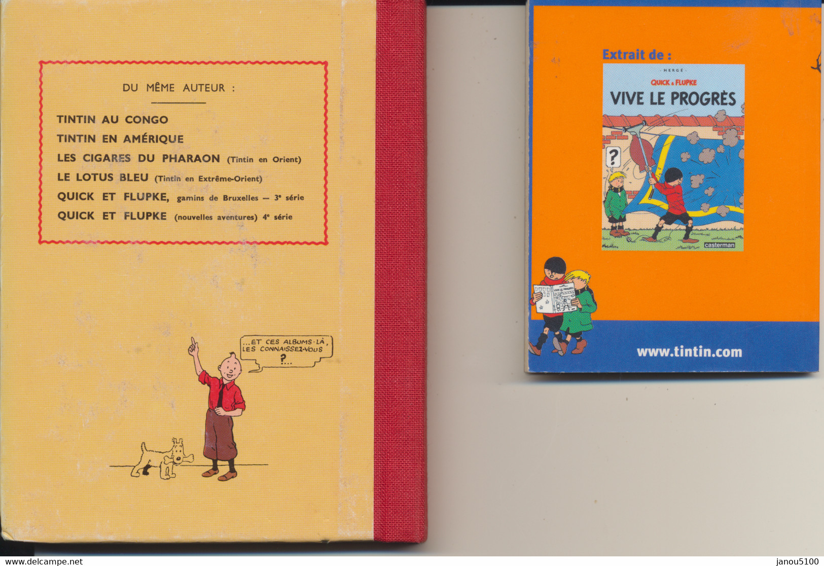 DEUX MINI-LIVRES  (BD)     HERGE. - Hergé