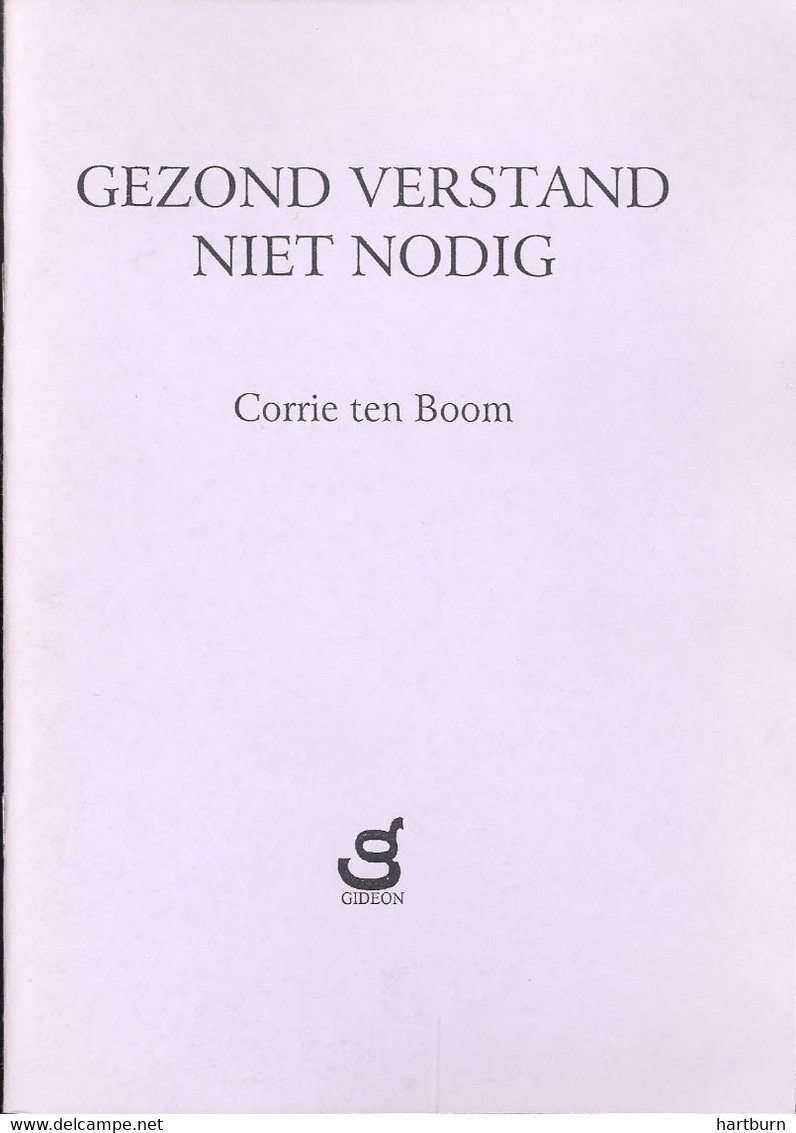 Gezond Verstand Niet Nodig (Corrie Ten Boom) Bijbelse Lectuur, Boeken, Lectuur, Literatuur - Esoterismo