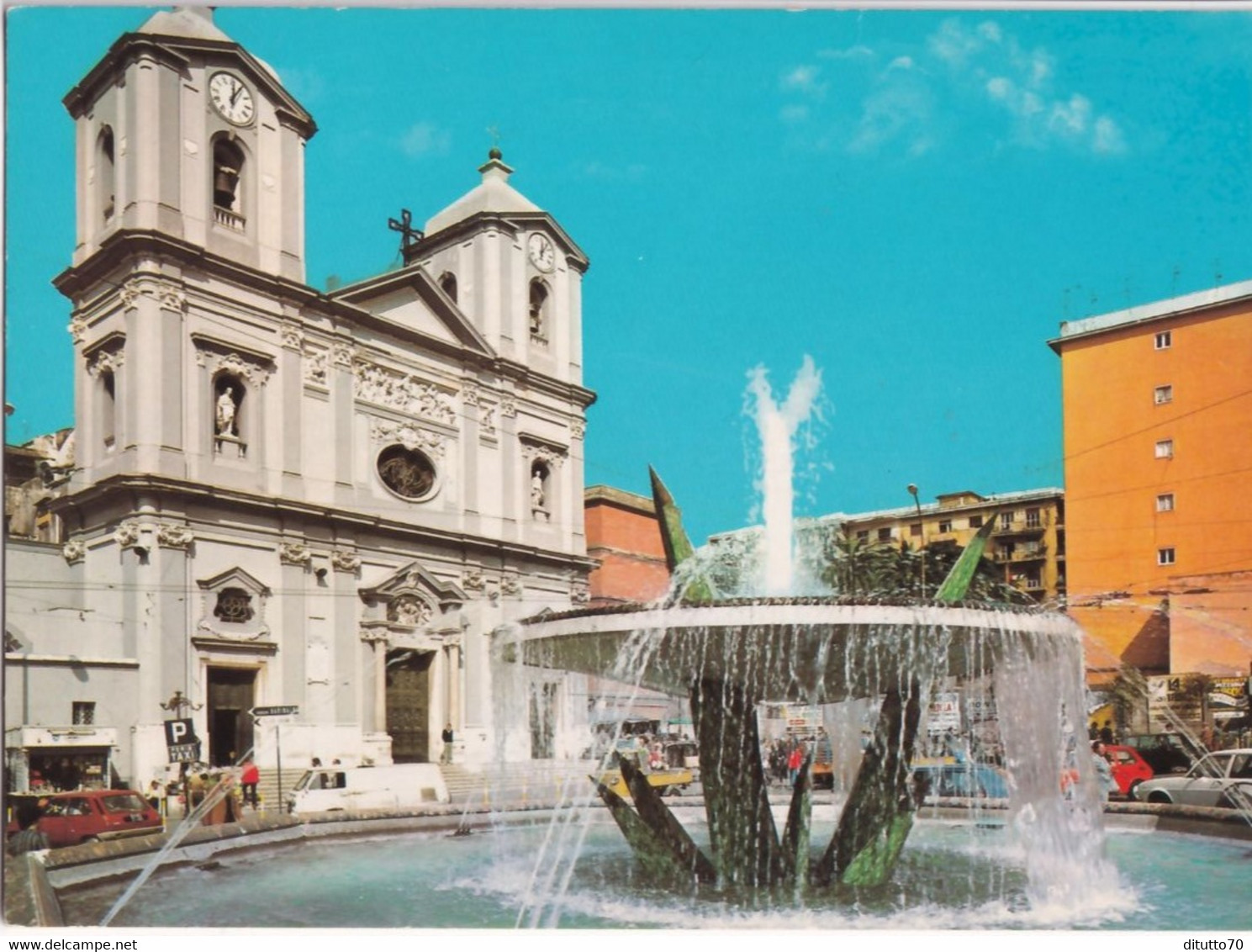 Portici - Piazza E Chiesa San Ciro - Formato Grande Non Viaggiata – FE170 - Portici