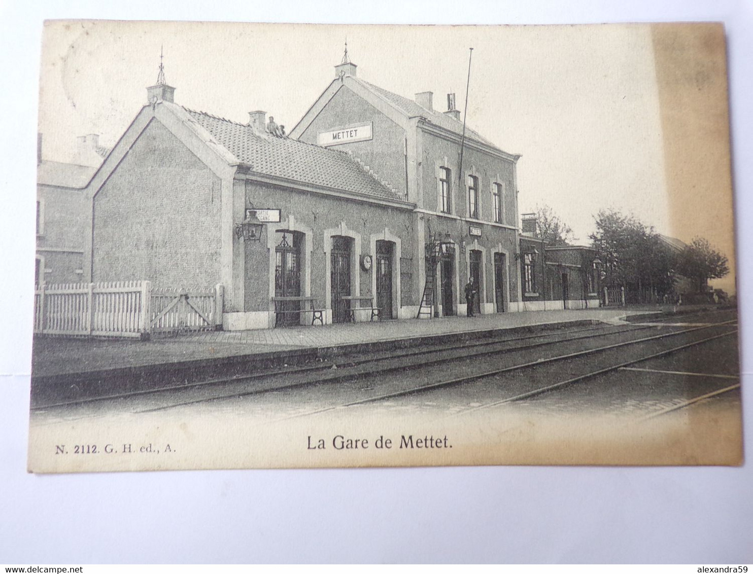 METTET La Gare Voir Scan Animation Rare Animation - Mettet