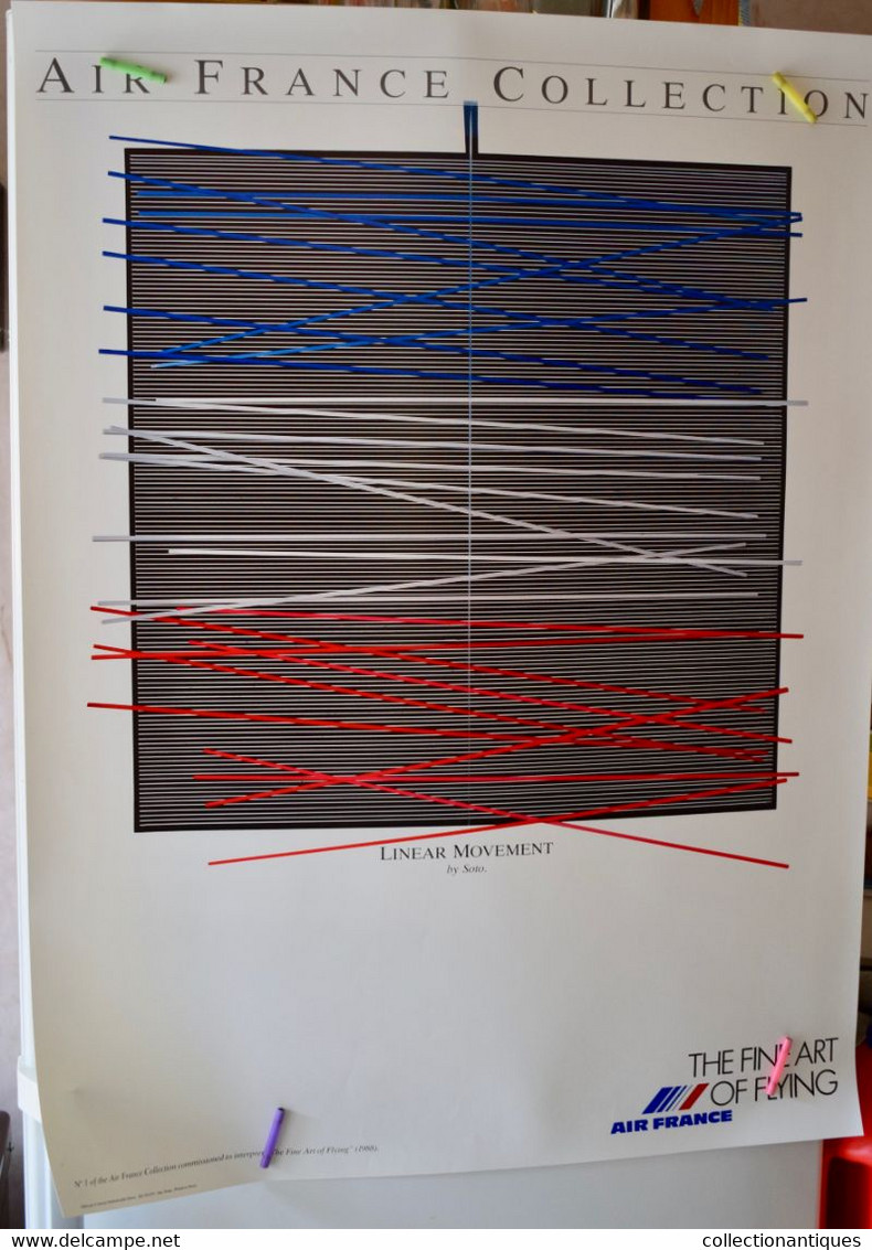 10 Affiches Collection Air France 1988 Promotion De La Campagne "The Fine Art Of FLying" Par 10 Artistes Contemporains - Poster