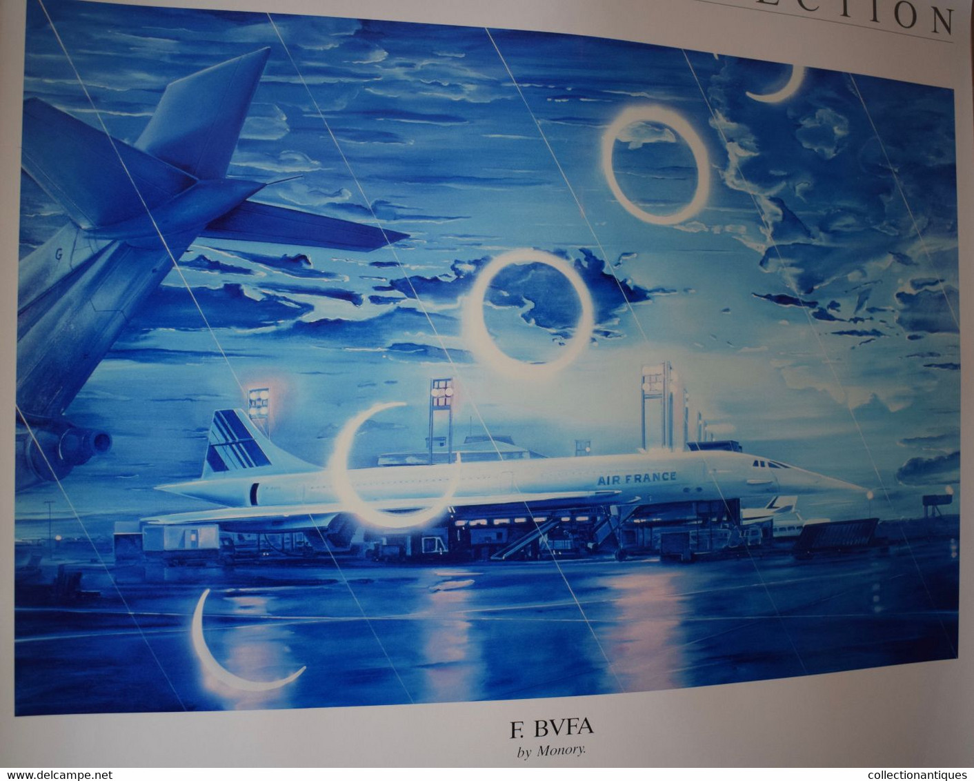 10 affiches Collection Air France 1988 promotion de la campagne "The Fine Art of FLying" par 10 artistes contemporains