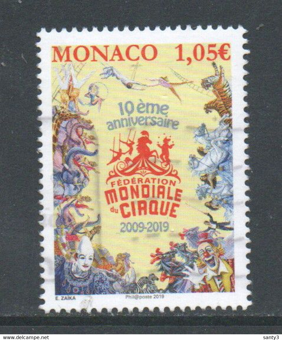 Monaco 2019  Yv 3165   Gestempeld - Gebruikt