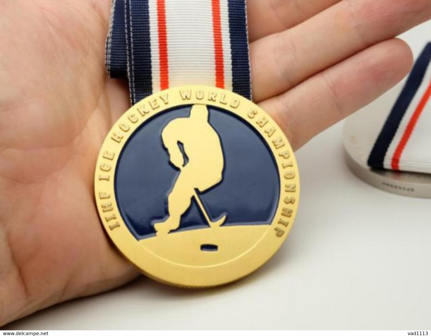 Official IIHF medals from the Ice Hockey World Championship.